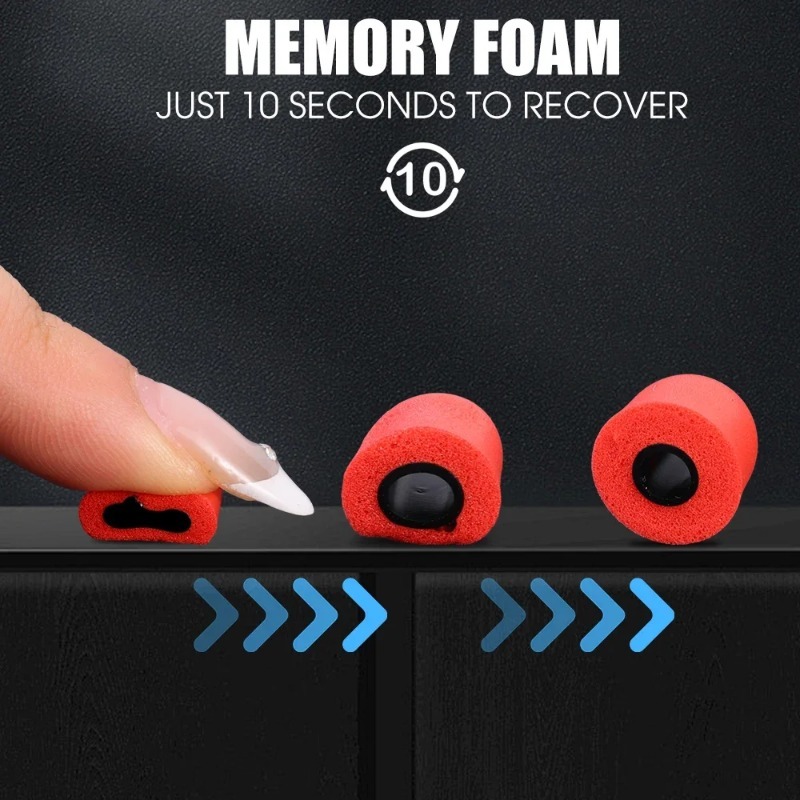 1-6 par miękkie słuchawki dous – Earphone Foam Tip recenzja i cena