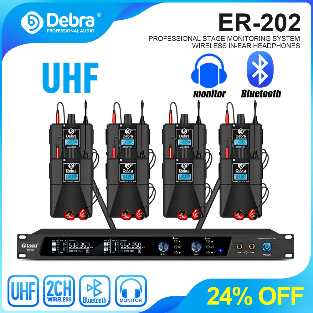 Debra UHF IEM ER-202 Bezprzewo – In Ear Monitor Iem recenzja i cena
